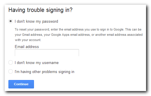 Google login secondary