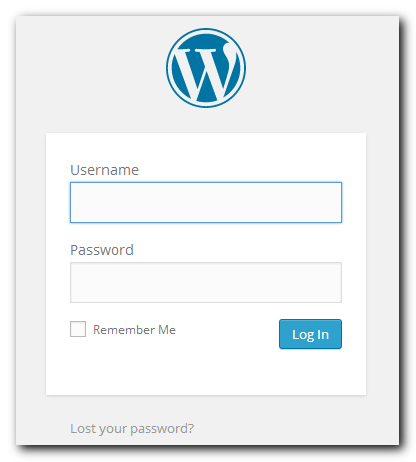 Wordpress login