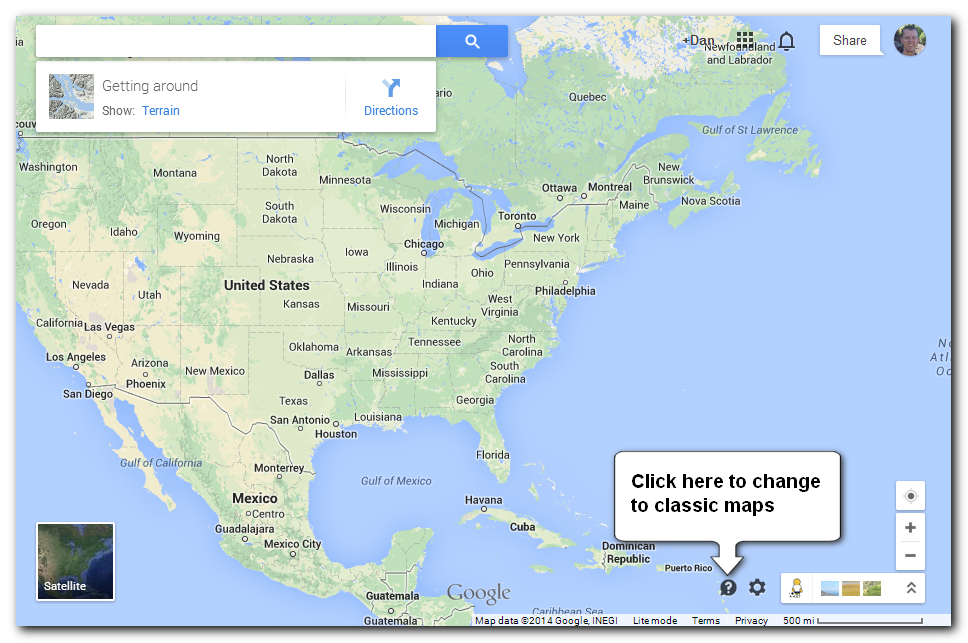 The new version of Google Maps