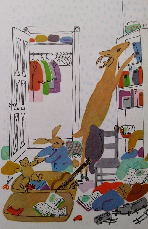 The Messy Rabbit's messy bedroom