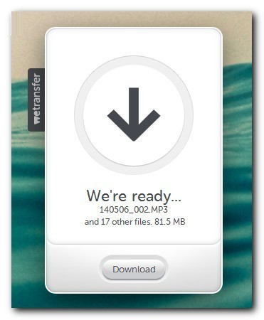 WeTransfer download