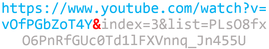 Example YouTube address